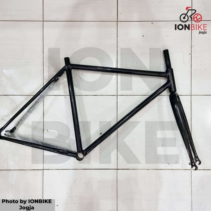 PROMO.. FRAME SEPEDA FIXIE KLASIK OVERSIZE FRAMESET FORK FIXED GEAR STEEL CLASSIC OS SET RANGKA