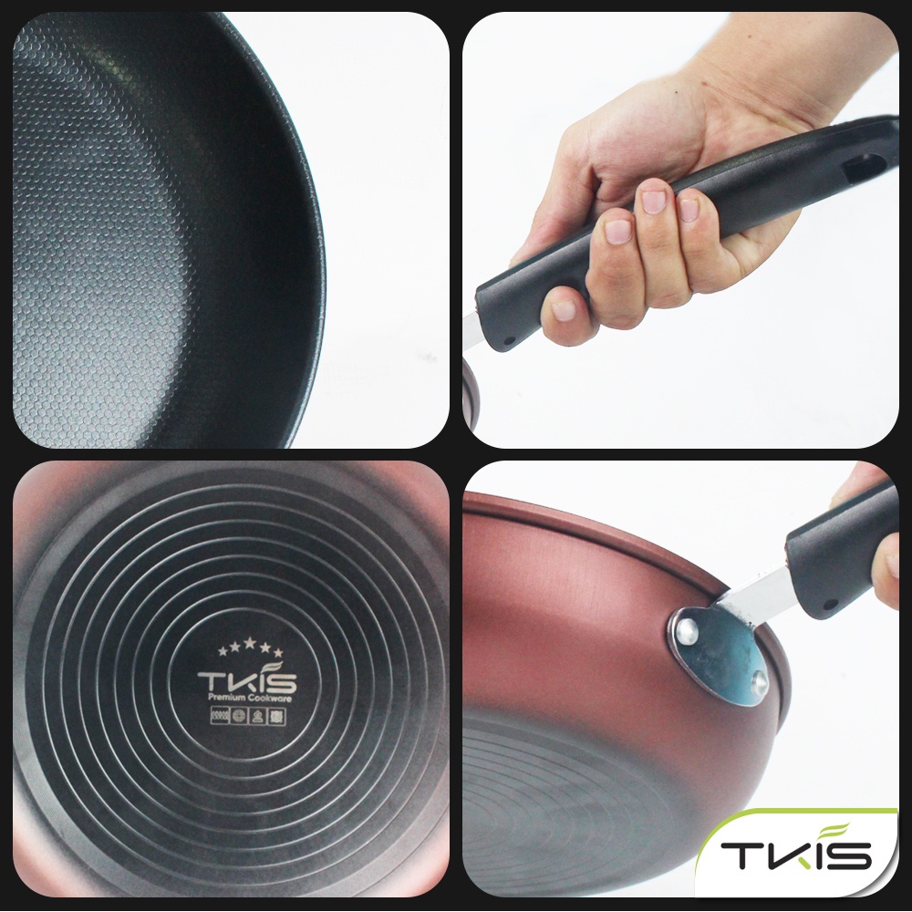 NEW TKIS Frypan 28 Cm Wajan Panci Penggorengan Anti lengket