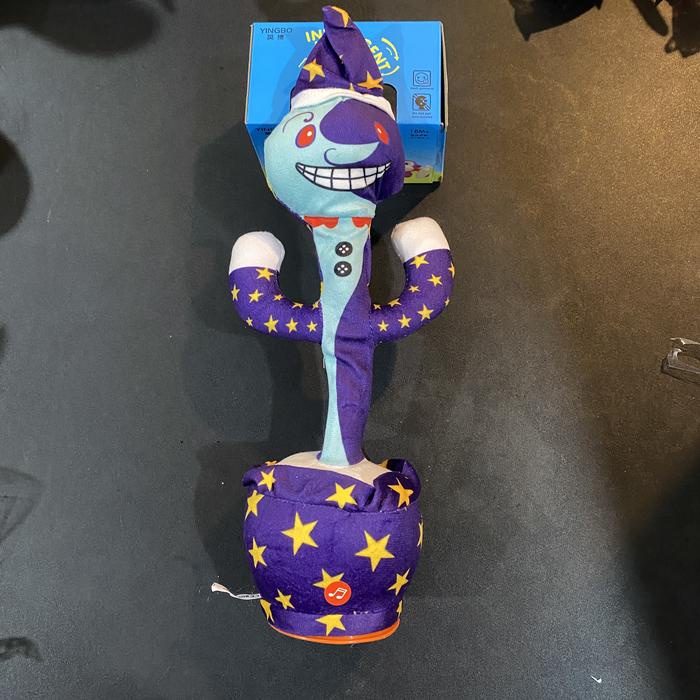 COD Boneka badut Goyang Lampu dan Bicara / Boneka badut Joget/ kaktus goyang /badut joget bisa