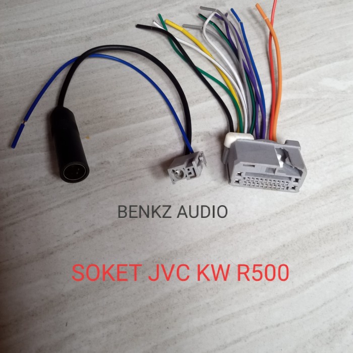 OTOmO- Soket radio tape JVC KW R500 Kabel socket head unit Jvc kw r500 1 set