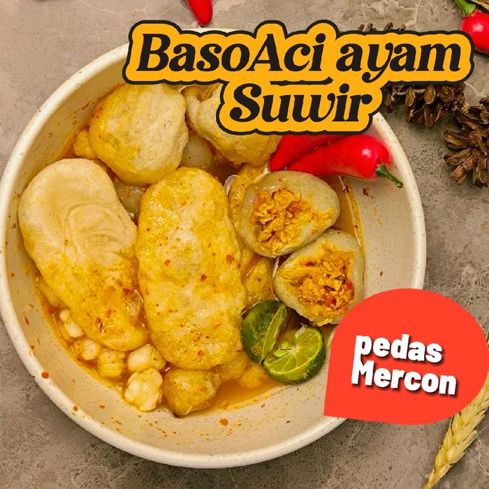 

BASO ACI AYAM SUWIR PEDAS 8 BKS - Makanan Instan Merah