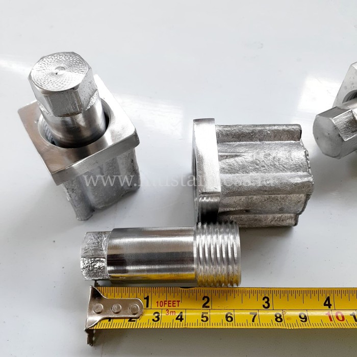 Adjustable Foot kotak / Adjuster Foot 4x4 / Bulpit / kaki meja hollow