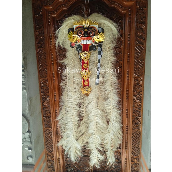 PREMIUM Tapel Topeng Rangda Mebok Leak Bali Bali Lengkap Dengan Bulu Rambut Dan Lidah Murah
