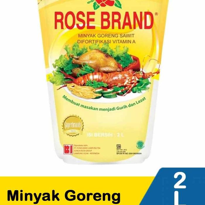 

MINYAK GORENG Rose Brand 2L - 1L / MINYAK 1L - 2L / Minyak Goreng Kemasan Alami