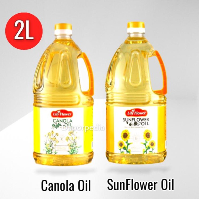 

Canola SunFlower Oil Lily Flower Minyak Kanola Biji Bunga Matahari 2L