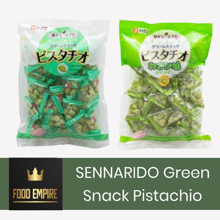 

SENNARIDO Green Snack Pistachio 90 gram Kacang Pistacio Jepang