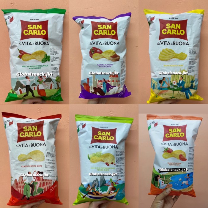 

SAN CARLO LA VITA E BUONA LIME & PINK PEPPER / CLASSIC POTATO CHIPS