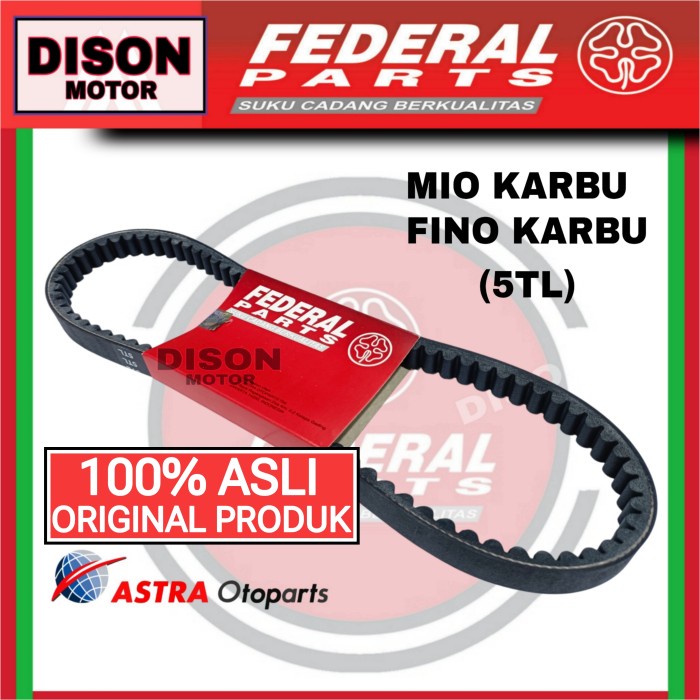 READY VANBELT FEDERAL MIO KARBU SMILE SPORTY SOUL 5TL ORIGINAL VBELT FEDERAL