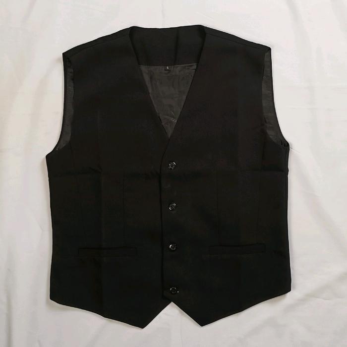 Rompi Vest Pria Twist Dalaman Jas Hitam Terbaru