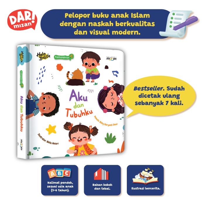 

Promo [Mizan] Buku Anak Halo Balita Seri Kemandirian : Aku Dan Tubuhku (Boardbook) Tbk