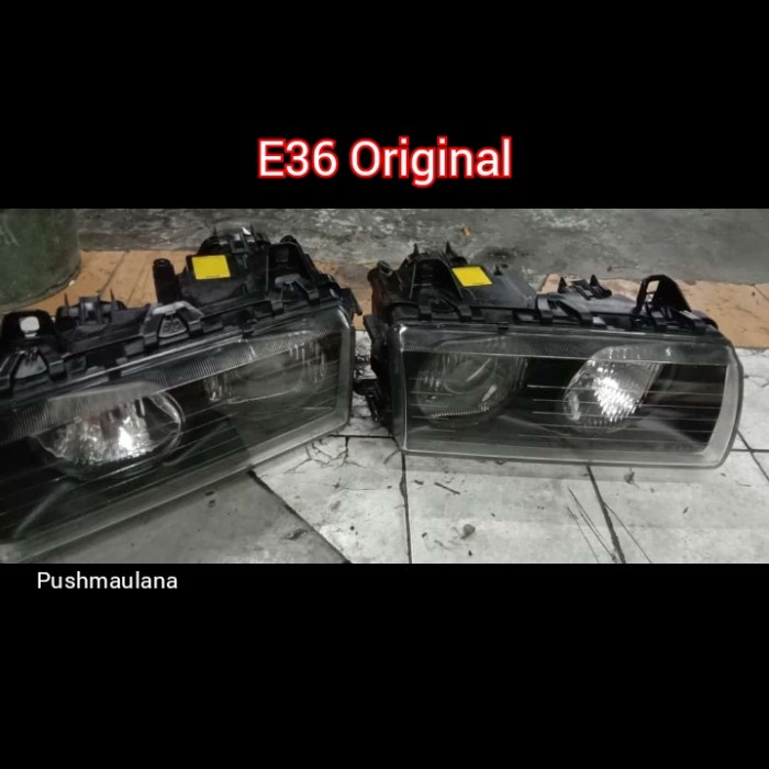 Headlamp Bmw E36 Original - Lampu Depan E36 Ori (Copotan)