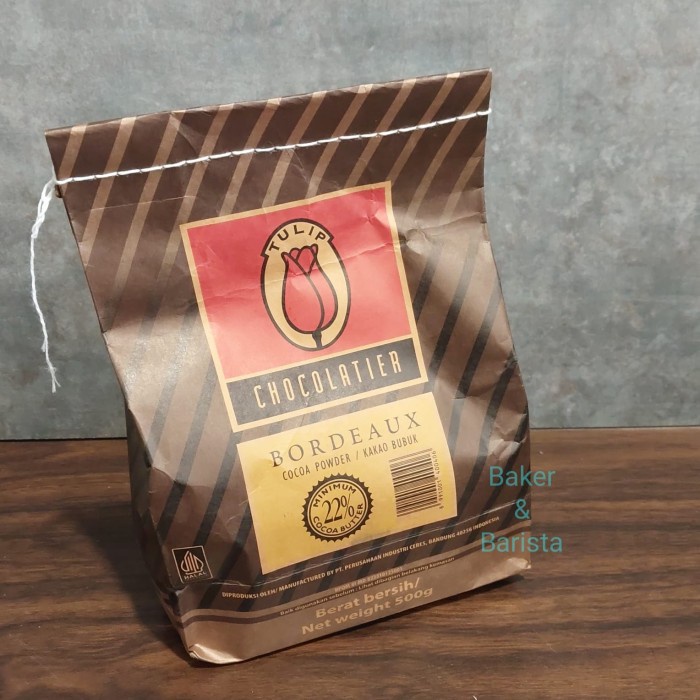 

SALE TERBARU COKELAT BUBUK TULIP BORDEAUX PURE DARK COKLAT TULIP 500 G / TULIP COCOA POWDER 500GR