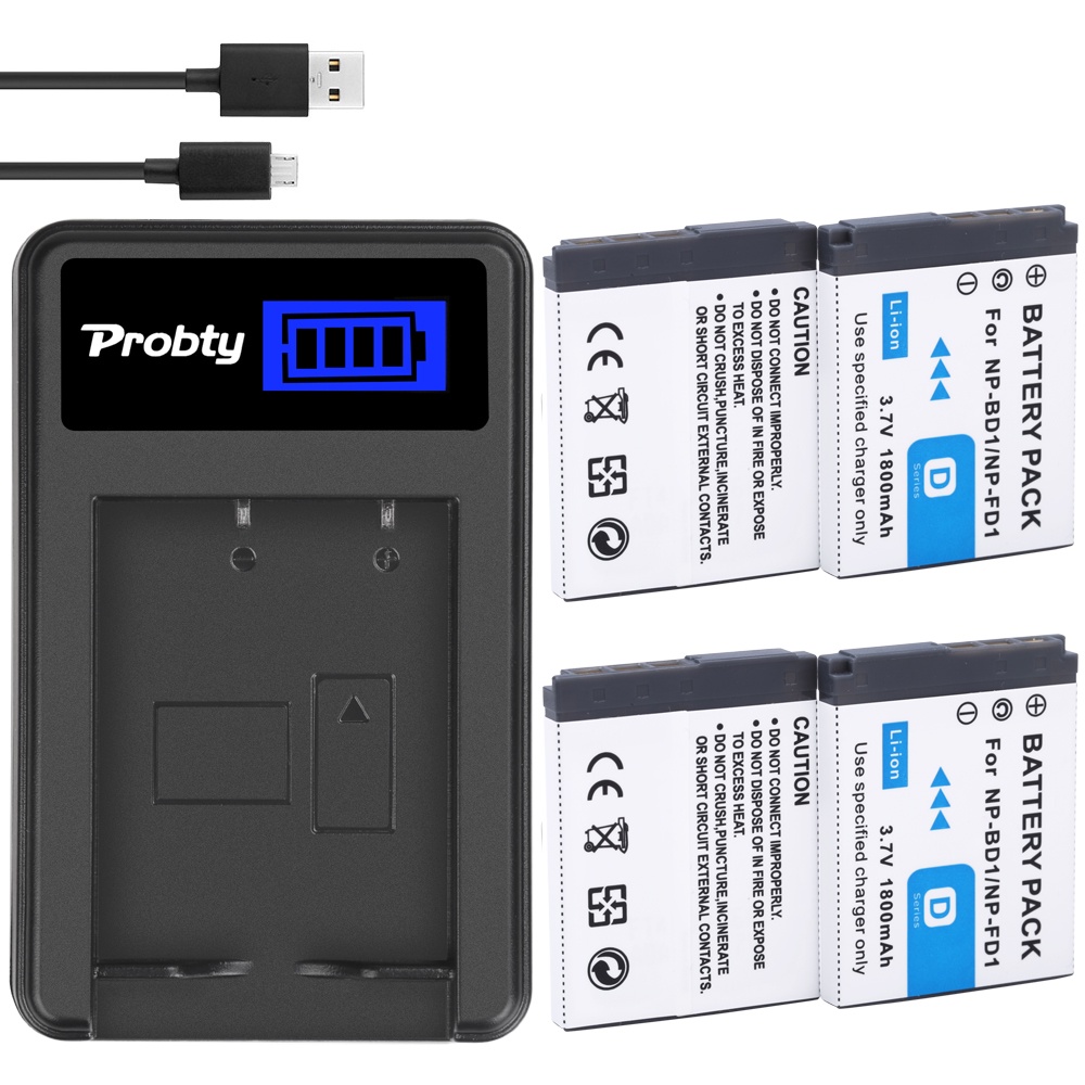 Np-Bd1 Battery + Charger For Sony Cyber-Shot Dsc-T700H Dsc-T900 Dsc-T900B Dsc-T2 Dsc-T70 Dsc-T75