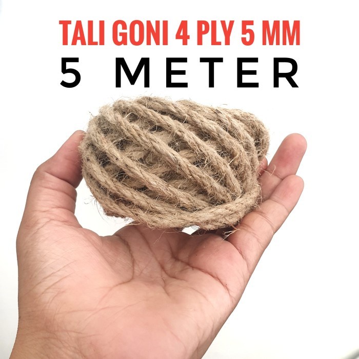 

(BestSeller) Tali goni 4 ply 5mm meteran - tali tambang goni - tampar goni - rami