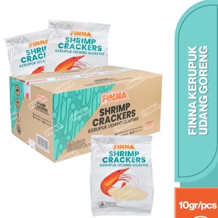 

Kerupuk Udang Finna Siap Makan 1 Dus / 120pcs