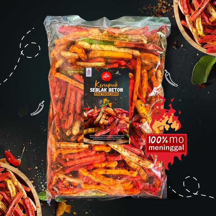 

1Kg Kerupuk Seblak Beton Pedas Gurih - Yasnack/Food Snacks/Makanan Kering