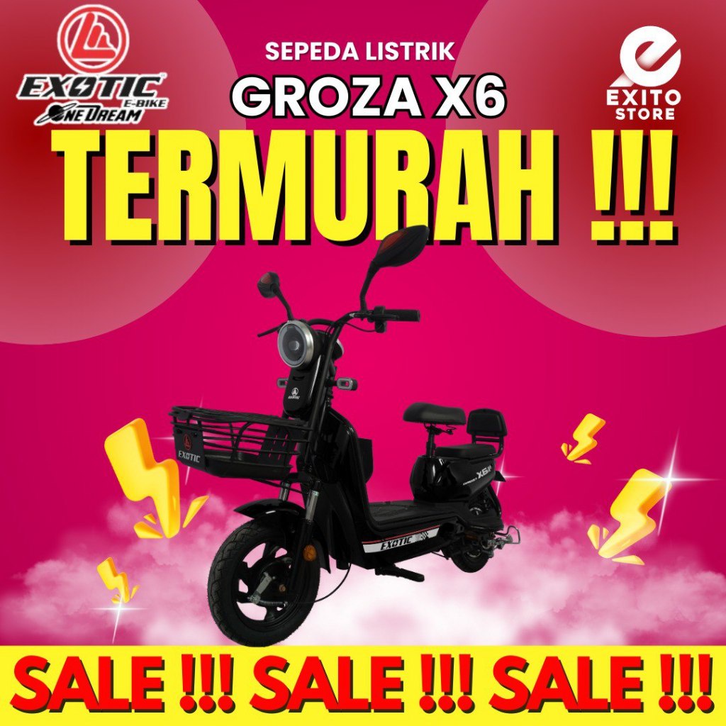 SEPEDA LISTRIK PACIFIC EXOTIC GROZA X6 GROZA X 6