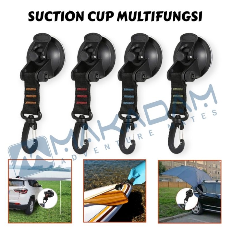 Promo suction cup pengait tali flysheet tenda awning tenda mobil campervan