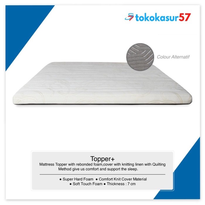 Bagus Matras Topper Dengan Rebonded Foam Tebal 8 Cm