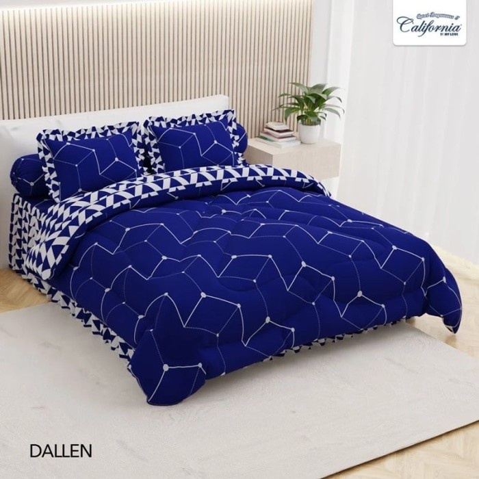 Spesial Bed Cover Set California 180X200 Sprei Rumbai (Official My Love)