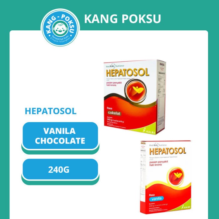 

(BestSeller) HEPATOSOL Vanila Coklat 240 g - NUTRISI KESEHATAN HATI SUSU KESAHATAN MURAH