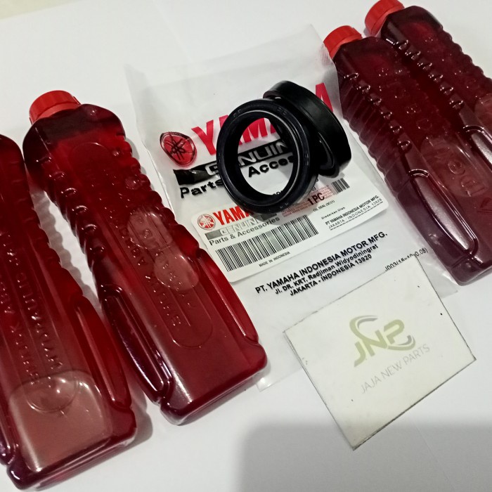SEAL SHOCK DEPAN+4PCS OLI SHOCK YAMAHA BYSON KARBURATOR, BYSON FI