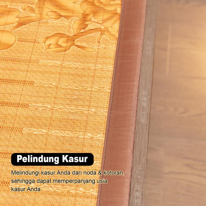 Tikar Bambu Lipat Ukuran 180x200cm Karpet Alas Lantai Matras Alas Lantai Pendingin Alas Tempat Tidur