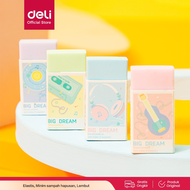 

[Deli Pencil Eraser / Penghapus Elastis Warna Macaroon CH343