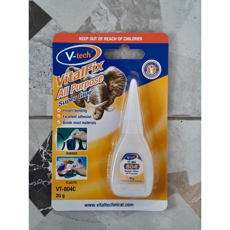 

Lem Korea/Lem Super Glue/Lem Gajah - Vitalfix Super Glue 20Gr Original V-Tech Sealant Id