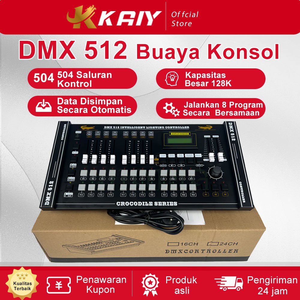 Kaiy Mixer Crocodile 512 Mixer Dmx 512 Mixer lighting Dmx512 controller panggung Dmx 192