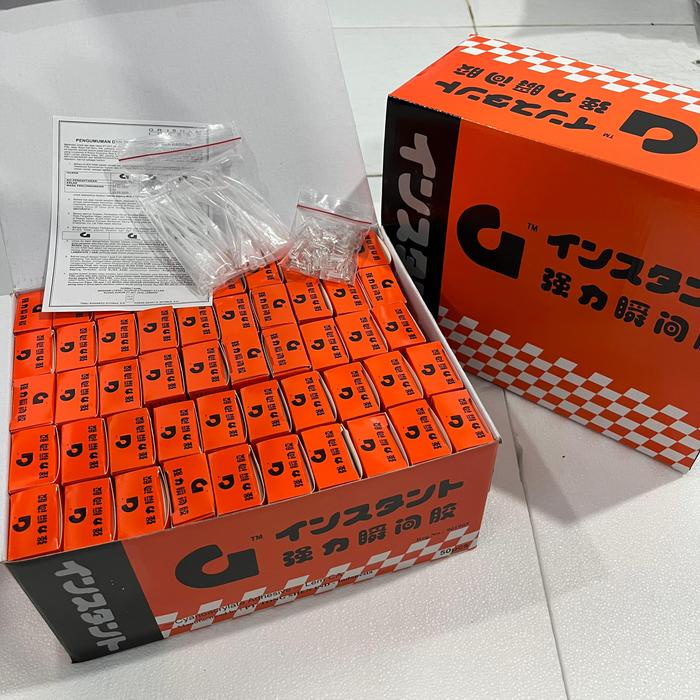 Produk Viral Lem Korea G Original 1 Dus (50Pcs) / Lem G Super Rekat Lem Cina Cod