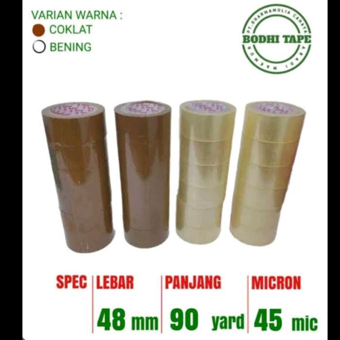 

Ready Stock 1 Cartoon Lakban Bodhytape 45 X 90Yard Isi (72Pcs) Packing Aman