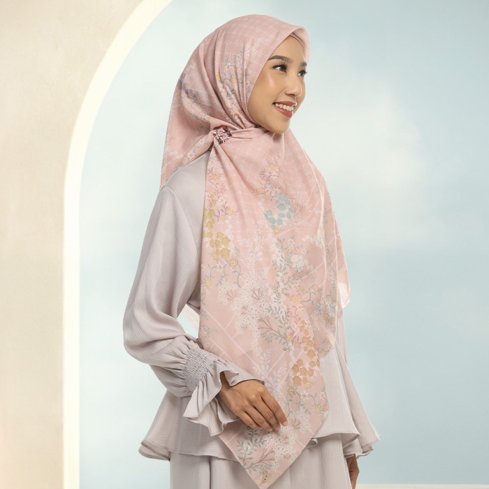 Terlaris Umama Scarves - Kerudung Motif Segi Empat Premium Syar'I