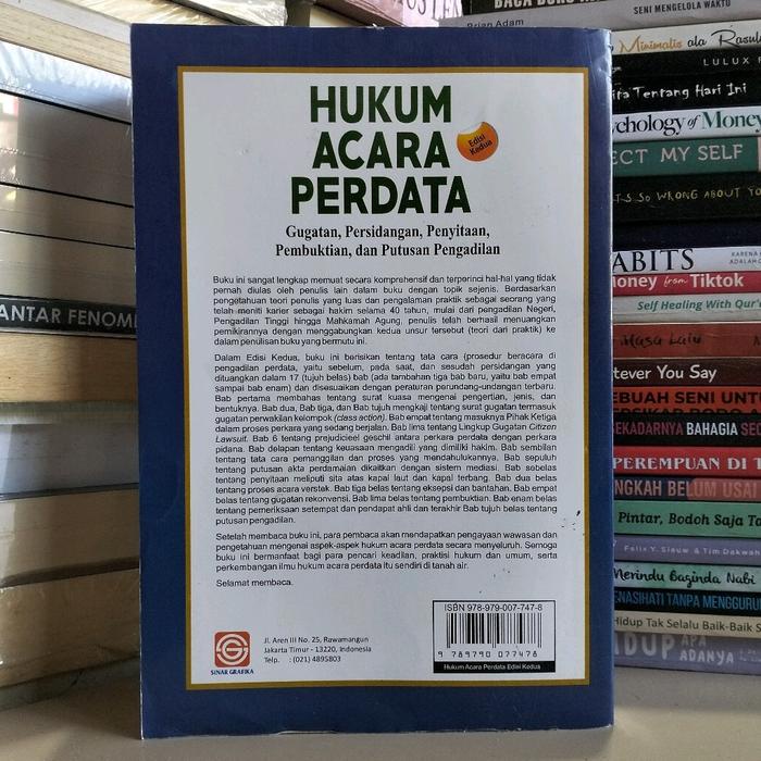 

Ready Stock Buku Kuliah Hukum / Perguruan Tinggi / Hukum Acara Perdata By Yahya Harahap Soft Cover