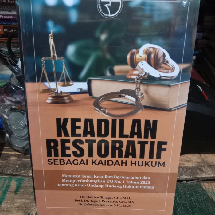 

Terbaru!! Buku Keadilan Restoratif Sebagai Kaidah Hukum Original Cod