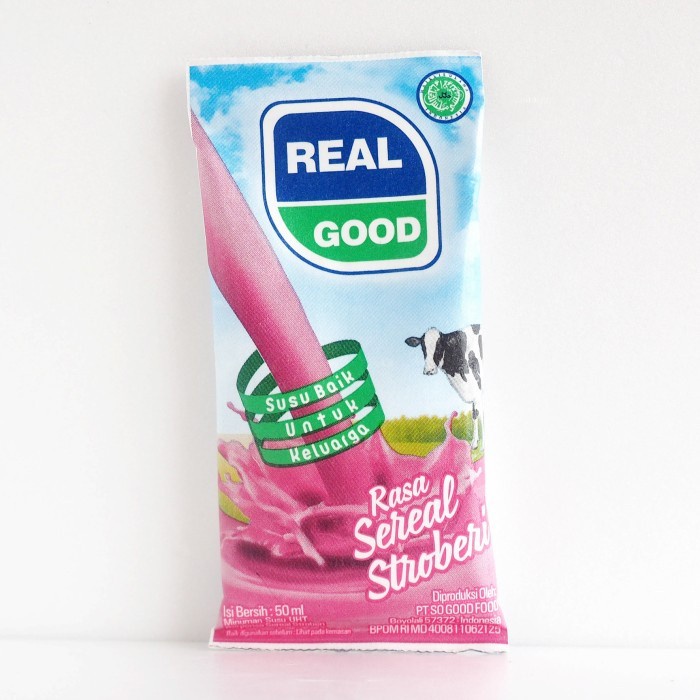 

(BestSeller) SUSU REAL GOOD UHT DUS ISI 60 PCS x 50ml SUSU BANTAL KARTON MINI STRAWBERRY COKELAT