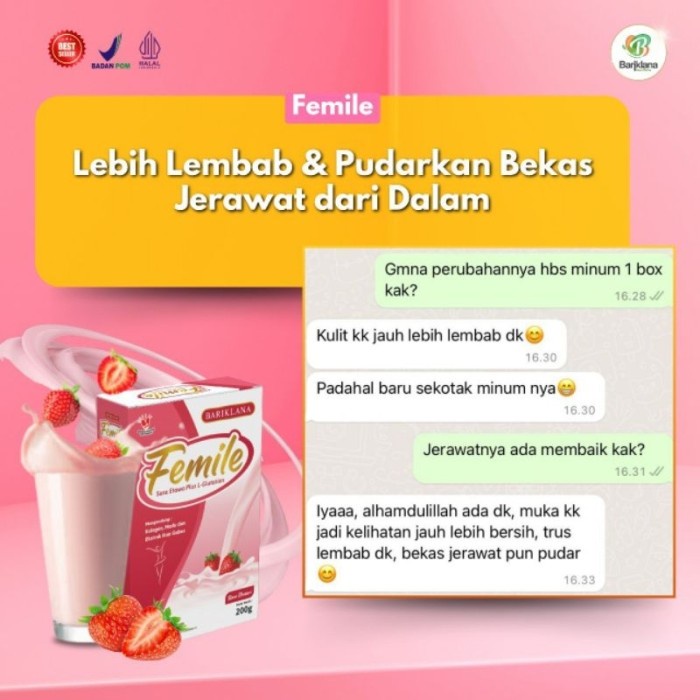 

(BestSeller) Susu Femile 200gram - Susu Etawa Plus L Gluthation kolagen Untuk Kulit Sehat Glowing