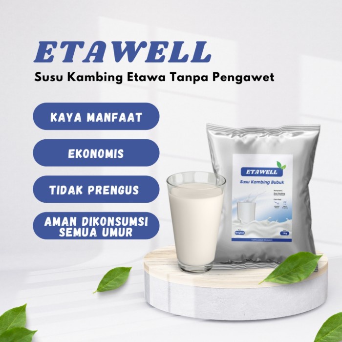 

(BestSeller) Etawell - Susu Kambing Bubuk Original 1000 Gr