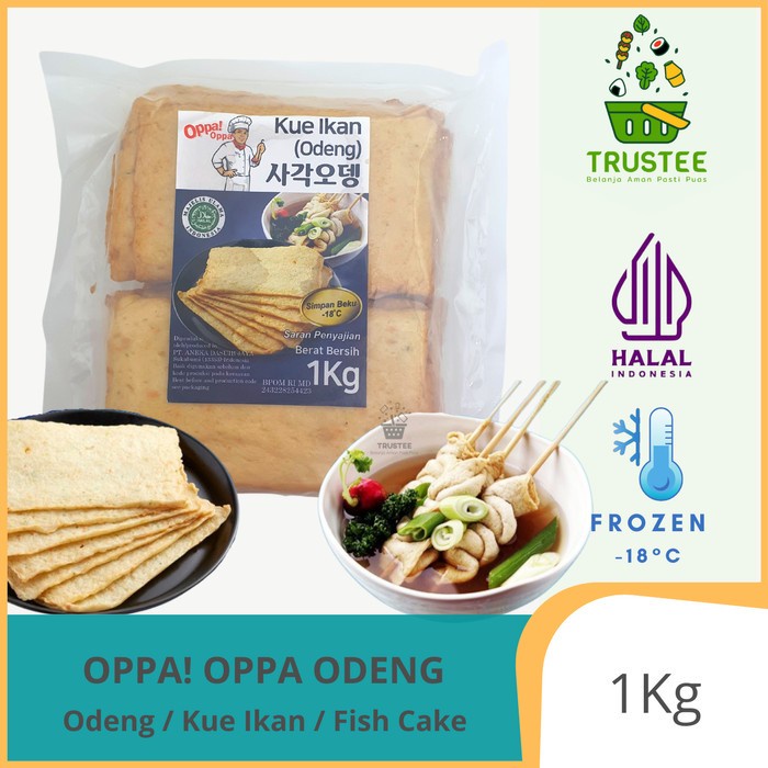 

(BestSeller) Oppa! Oppa Odeng Oden Eomuk Korea Fish Cake Halal 1kg