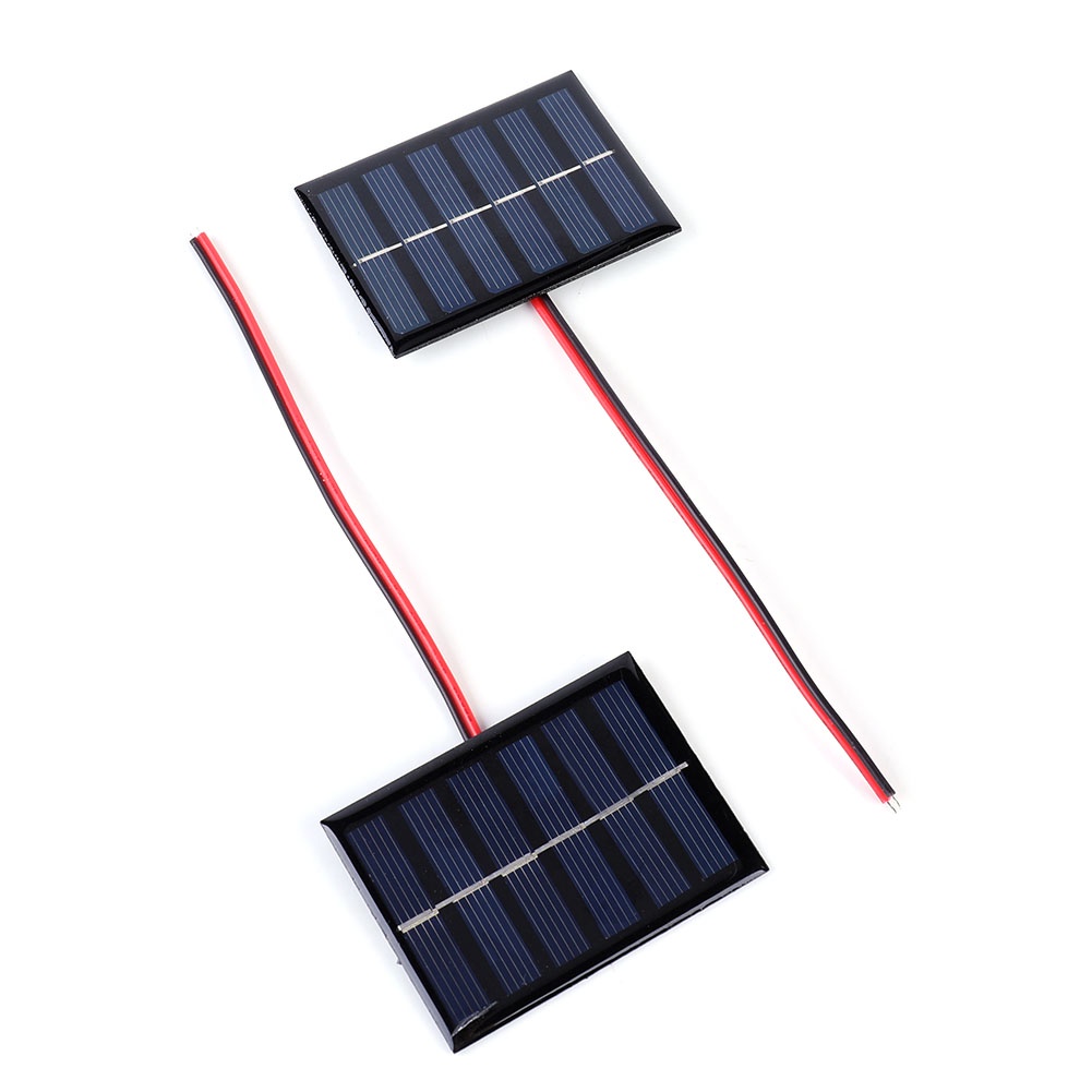 AASHOP Promo 1/2 Pcs Solar Panel 100MA 1W 3V Mini Small Solar