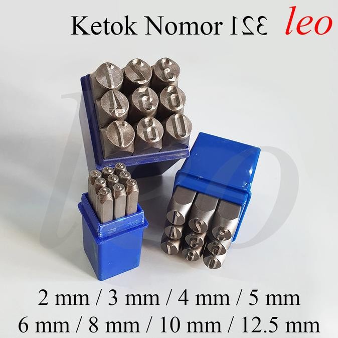 

Jual [READY] NUMBER PUNCH 2/3/4/5/6/8/10/12.5 MM KETOK NOMOR ANGKA UPRIGHT STAMP