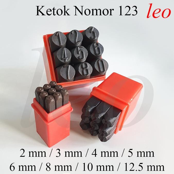

Jual [READY] NUMBER PUNCH 2/3/4/5/6/8/10/12.5 MM KETOK NOMOR ANGKA REVERSE STAMP