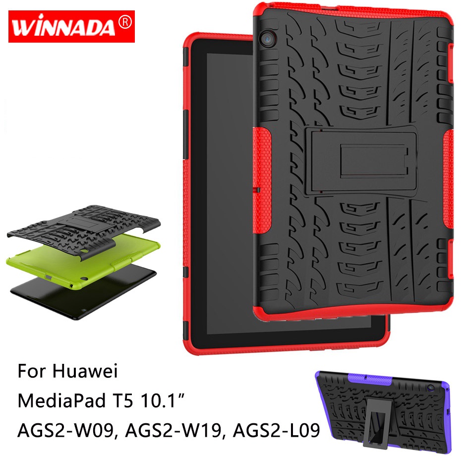 For Huawei Mediapad T5 10 Case For Ags2-W09 Ags2-W19 Ags2-L09 Tablet T5 10.1 Inch Armor Tpu+Pc