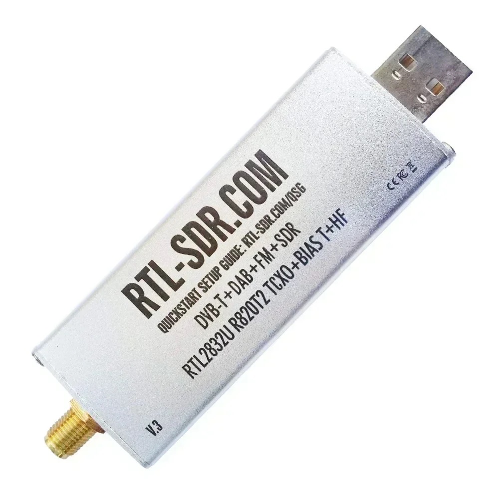 Rtl-Sdr Blog V3 Rtl2832U R820T2 1Ppm Tcxo Hf Biast Sma Software Defined Radio Works With Windowfor