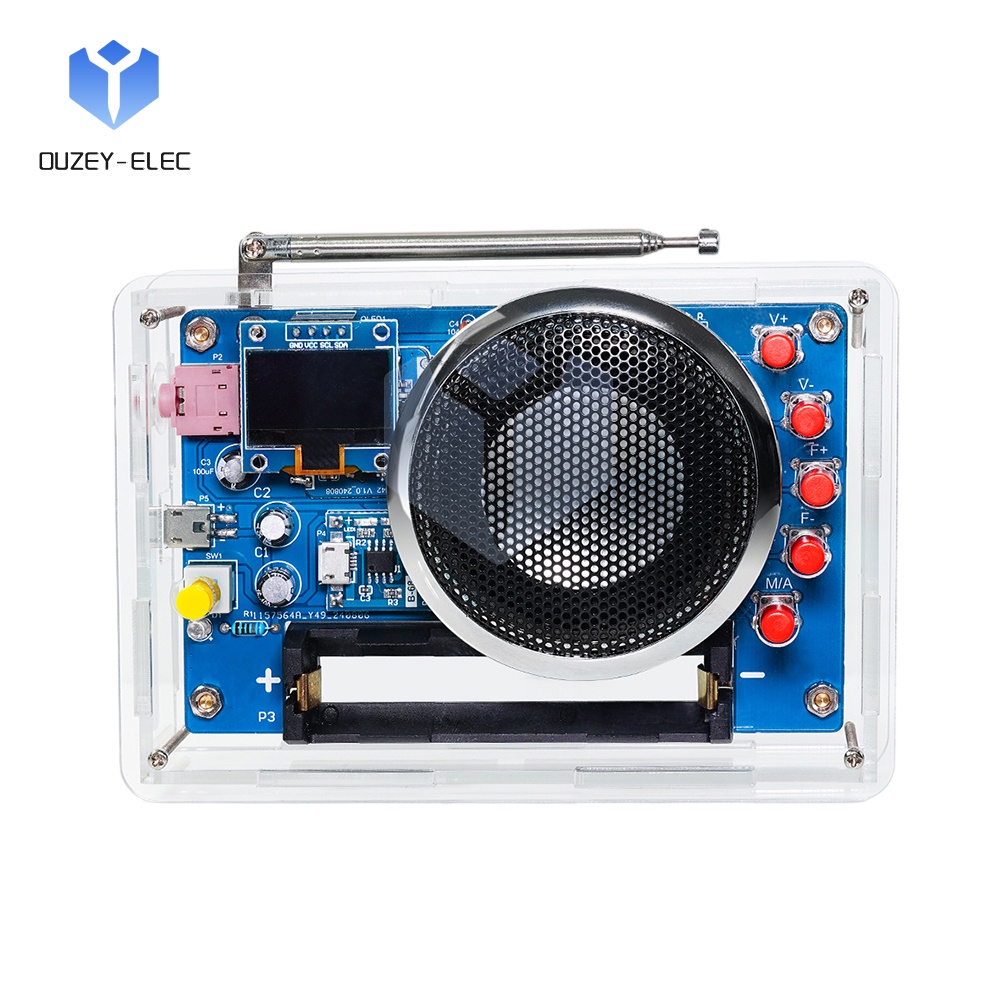 Multifunction Fm Radio Diy Kit Rda5807 Radio Module 87-108Mhz Adjustable Frequency Radio Diy With