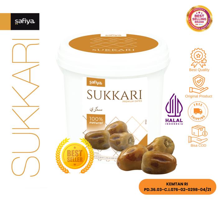 

Safiya Kurma Sukari Ember 850 Gram Kurma Raja Lembut Manis