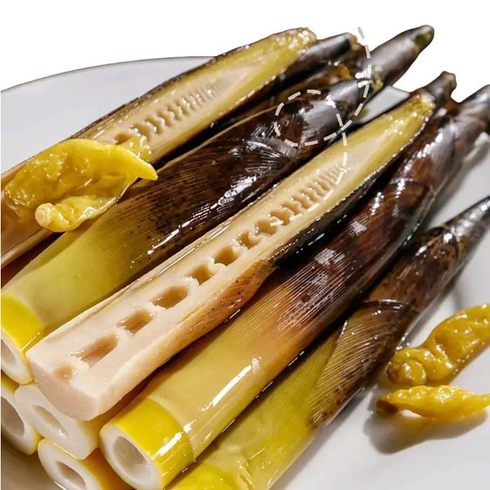 

acar rebung yang dikupas gurih renyah sdikit pedas siap makan 230grm Organik Food