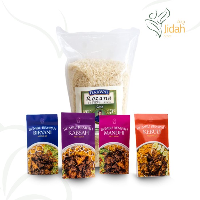 

Beras basmati dan bumbu biryani 1kg nasi briyani instan paket basmati