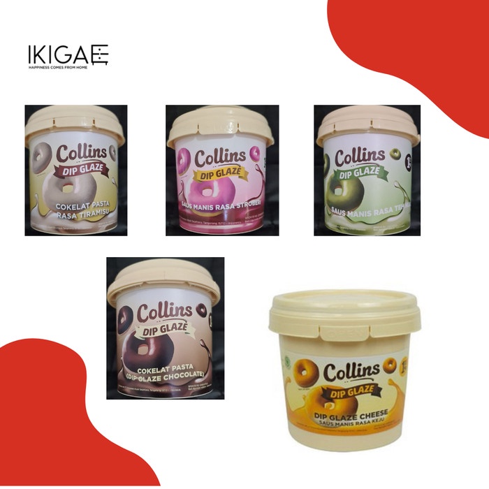 

COLLINS DIP GLAZE / SELAI PASTA / TOPPING PENGHIAS KUE / DONAT