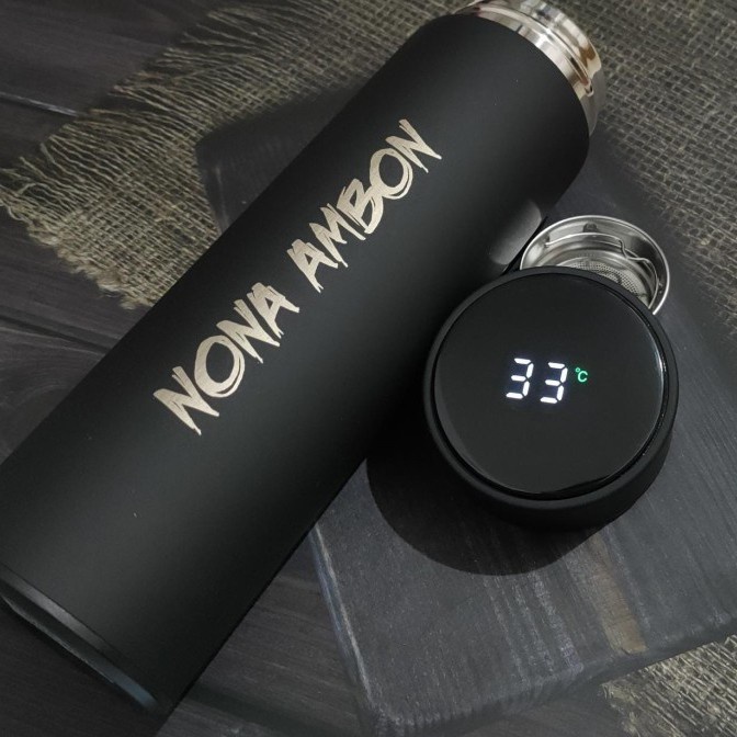 Terbaru Custom Tumbler Led Suhu / Tumbler Custom Nama Stainless 500Ml Botol